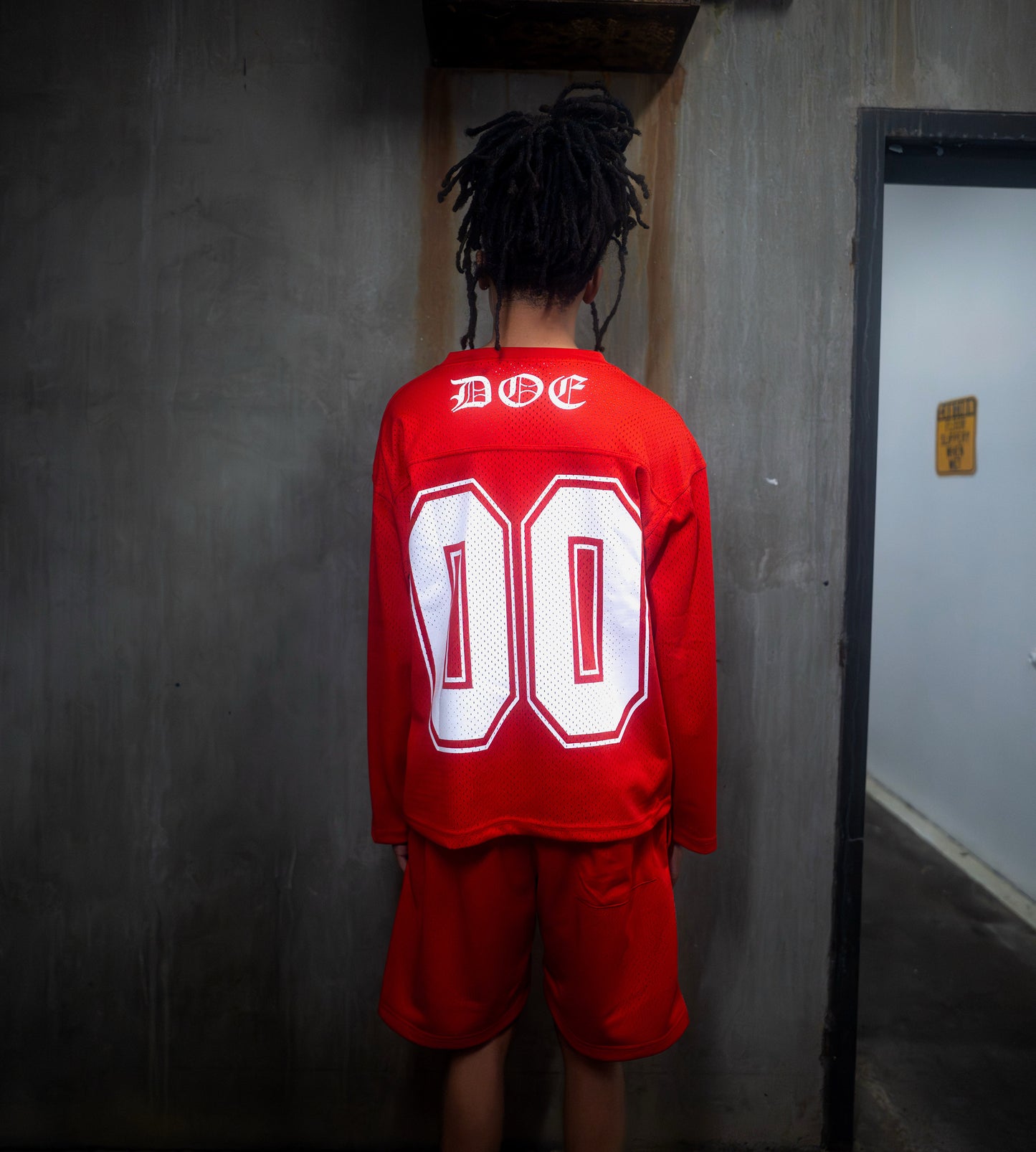 "DEDICATED" RED MESH JERSEY