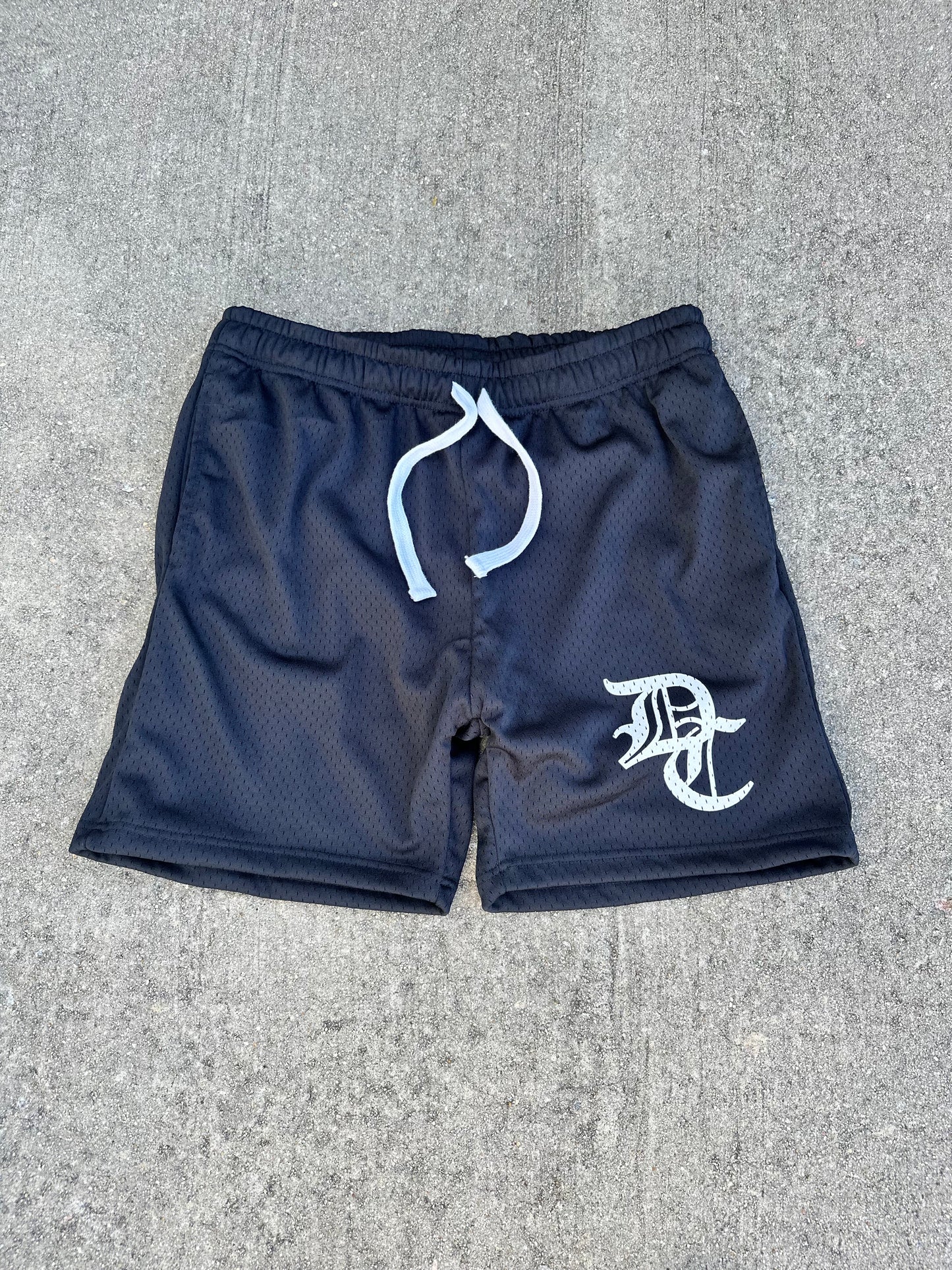 "DEDICATED" BLACK MESH SHORTS