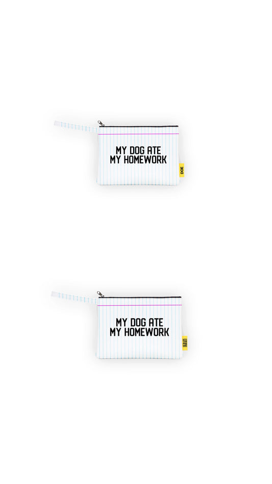 "MY DOG ATE MY HOMEWORK" MONEY BAGS