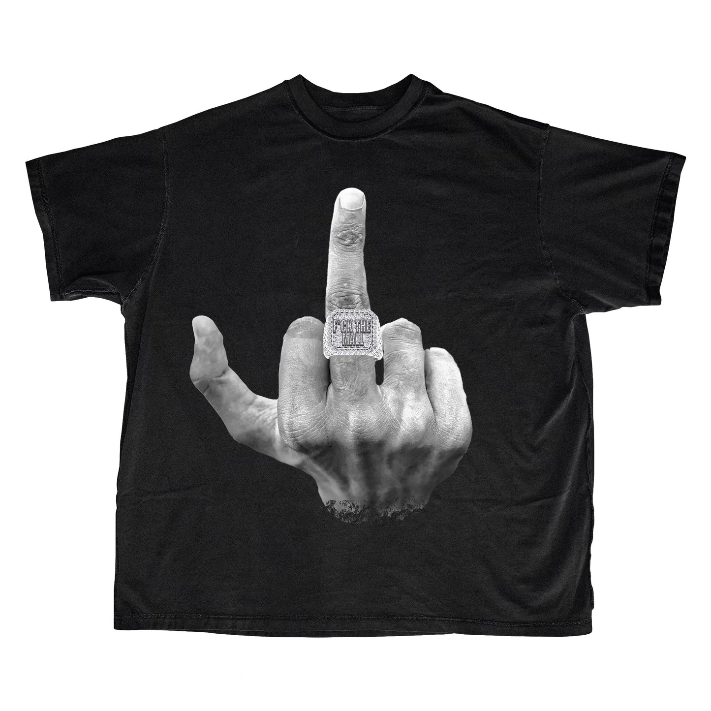 F*ck The Mall Black Graphic Tee