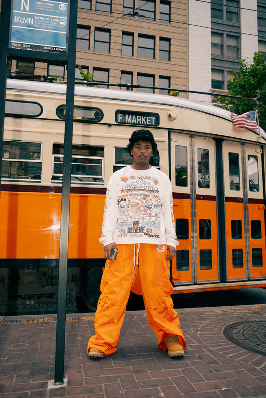 ORANGE PARACHUTE FLARE